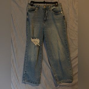 forever 21 distressed mom jeans 27 inch